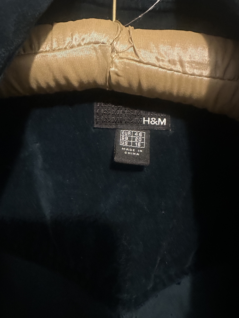 H&M Teal Velvet Ruffle-Front Bomber Jacket - Women's - Picture 3 of 3